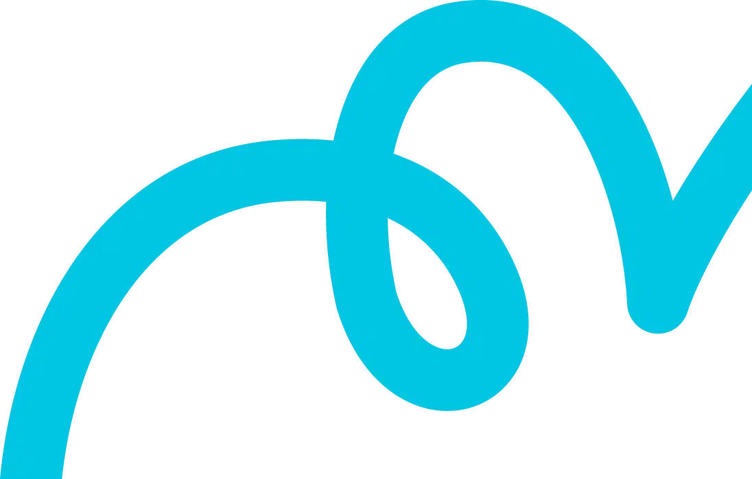 Squiggle Style 1 Blue