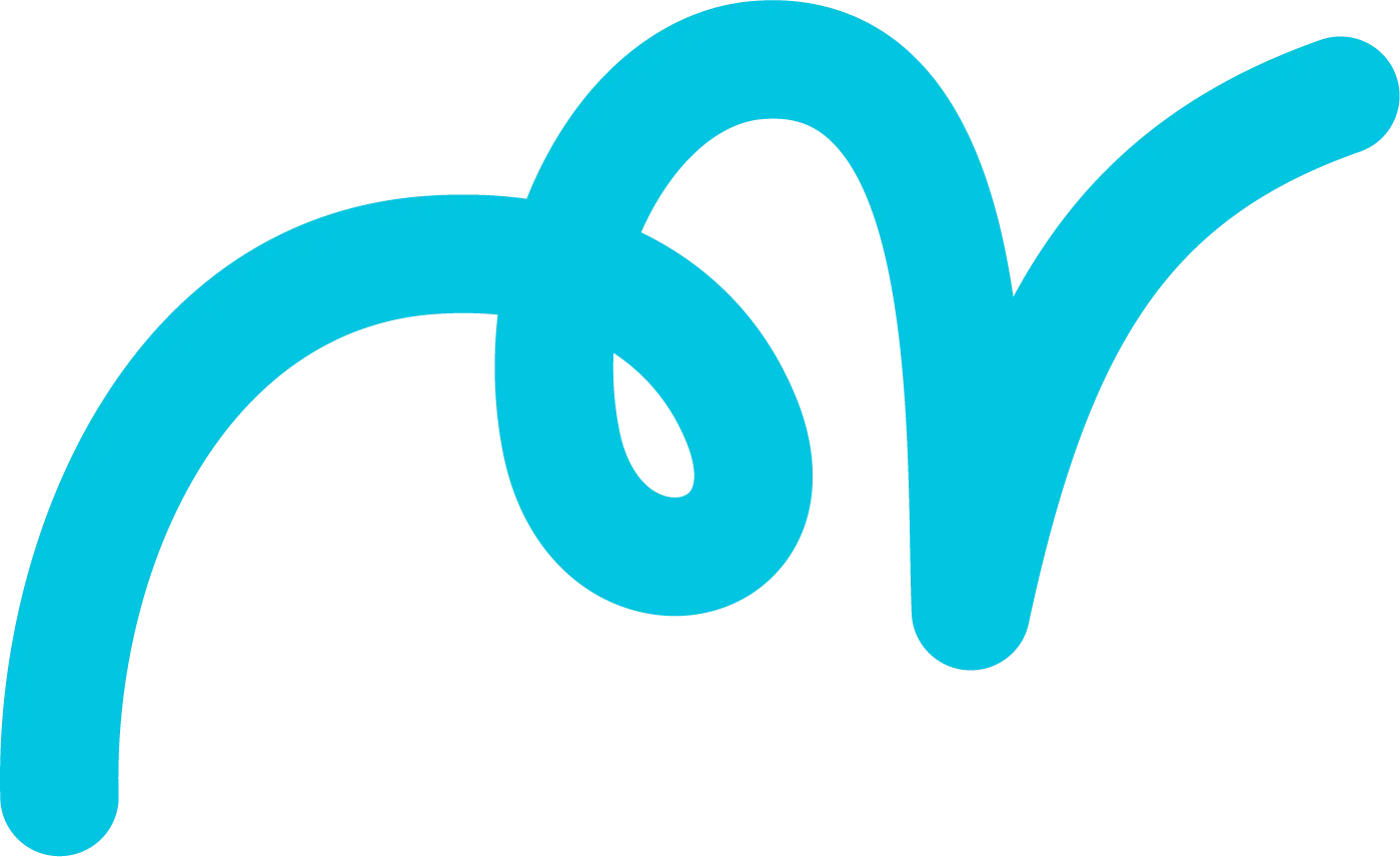 Squiggle Style 5 Blue